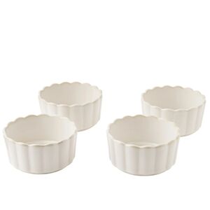 💕 New 2025 The Pioneer Woman Colette Cream Ramekins Set